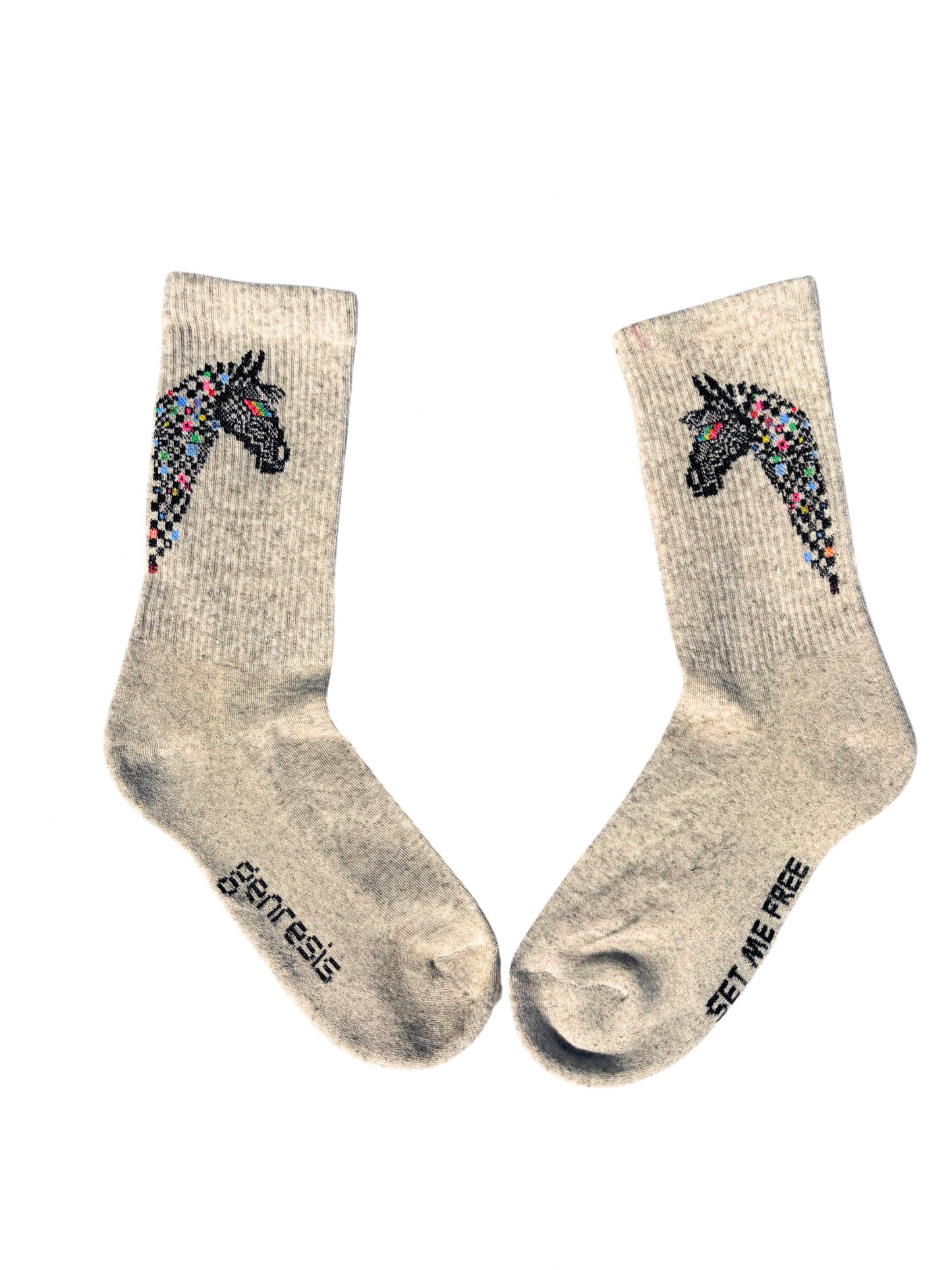 Limited Edition SET ME FREE x Hendrik Väli (Genresis) Pixel Horse Socks
