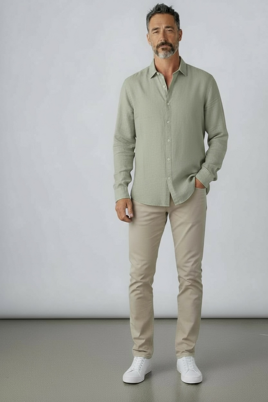 100% Organic Hemp Long Sleeve Shirt – GOTS Certified, Eco-Friendly & Sustainable