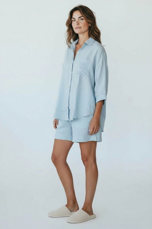 Set Me Free Women’s Organic Hemp Pyjama Set – Eco-Friendly, Soft & Breathable Sleepwear